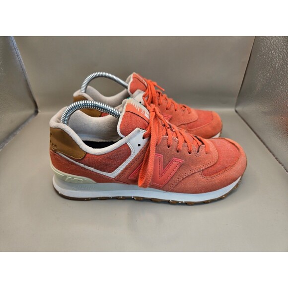 New Balance Shoes - New Balance 574 Shoes Womens 8.5 B Global Surf Gum Suede Casual Classic Sneakers